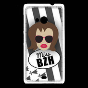 Coque Nokia Lumia 535 Miss Bretagne Chatain
