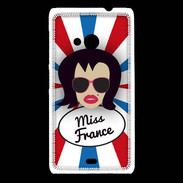 Coque Nokia Lumia 535 Miss France Brune