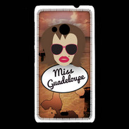 Coque Nokia Lumia 535 Miss Guadeloupe Chatain