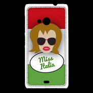 Coque Nokia Lumia 535 Miss Italie Rousse