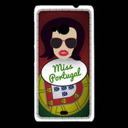 Coque Nokia Lumia 535 Miss Portugal Brune