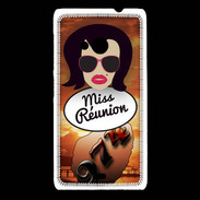 Coque Nokia Lumia 535 Miss Réunion Brune