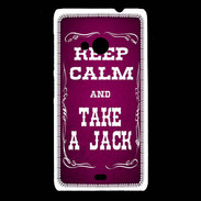 Coque Nokia Lumia 535 Keep Calm and Take Jack Rose