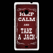 Coque Nokia Lumia 535 Keep Calm and Take Jack Rouge