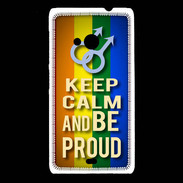 Coque Nokia Lumia 535 Keep Calm and Be Proud mens Gay
