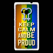 Coque Nokia Lumia 535 Keep Calm and Be proud Women Gay