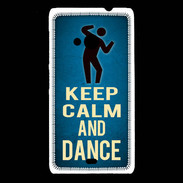Coque Nokia Lumia 535 Keep Calm and Dance Bleu