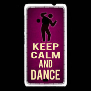 Coque Nokia Lumia 535 Keep Calm and Dance Rose