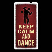 Coque Nokia Lumia 535 Keep Calm and Dance Rouge