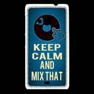 Coque Nokia Lumia 535 Keep Calm and Mix that Bleu
