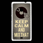 Coque Nokia Lumia 535 Keep calm and Mix That Gris