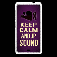 Coque Nokia Lumia 535 Keep Calm and Up Sound Violet