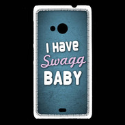 Coque Nokia Lumia 535 I have Swag bleu ZG