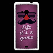 Coque Nokia Lumia 535 Life It's a game Rose ZG