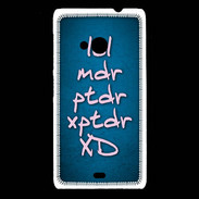 Coque Nokia Lumia 535 LOL MDR bleu ZG