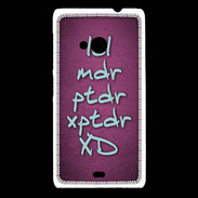 Coque Nokia Lumia 535 LOL MDR Rose ZG