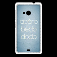 Coque Nokia Lumia 535 Apéro bédo dodo bleu ZG