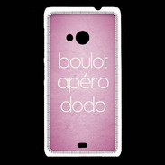 Coque Nokia Lumia 535 Boulot Apéro Dodo Rose ZG