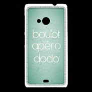 Coque Nokia Lumia 535 Boulot Apéro Dodo Vert ZG