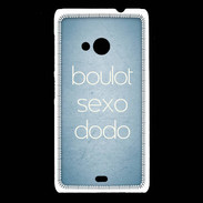 Coque Nokia Lumia 535 Boulot Sexo Dodo Bleu ZG