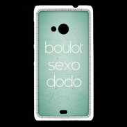 Coque Nokia Lumia 535 Boulot Sexo Dodo Vert ZG