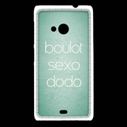 Coque Nokia Lumia 535 Boulot Sexo Dodo Vert ZG