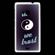 Coque Nokia Lumia 535 In Zen We trust Bleu ZG