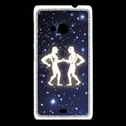 Coque Nokia Lumia 535 zodiaque gémeaux