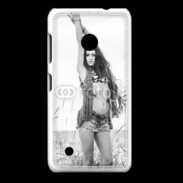 Coque Nokia Lumia 530 Hippie noir et blanc