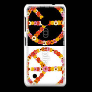 Coque Nokia Lumia 530 Symbole de la paix Hippie