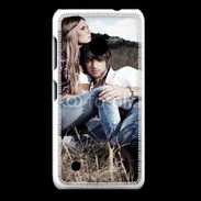 Coque Nokia Lumia 530 Hippie amoureux et tranquile