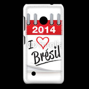 Coque Nokia Lumia 530 I love Bresil 2014