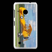 Coque Nokia Lumia 530 Avio Biplan jaune
