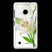 Coque Nokia Lumia 530 Fleurs de Lys blanc