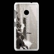 Coque Nokia Lumia 530 Pêcheur noir et blanc