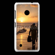 Coque Nokia Lumia 530 Pécheur au levé du soleil