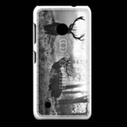 Coque Nokia Lumia 530 Cerf en noir et blanc 150