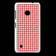 Coque Nokia Lumia 530 Effet vichy rouge et blanc