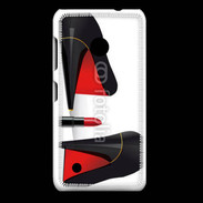 Coque Nokia Lumia 530 Escarpins et tube de rouge à lèvres