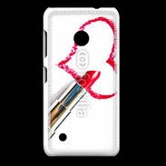 Coque Nokia Lumia 530 Coeur avec rouge à lèvres