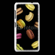 Coque Nokia Lumia 530 Macarons sur fond noir