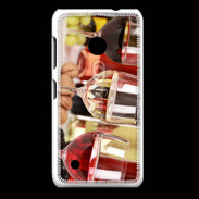 Coque Nokia Lumia 530 Vin blanc rosé et rouge