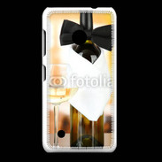 Coque Nokia Lumia 530 Vin blanc et noeud papillon