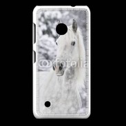 Coque Nokia Lumia 530 Portait de Cheval dans la neige 500