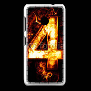 Coque Nokia Lumia 530 Quatre en feu