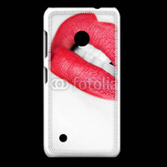 Coque Nokia Lumia 530 bouche sexy rouge à lèvre gloss crayon contour