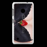 Coque Nokia Lumia 530 soutien gorge avec une fraise