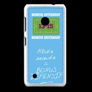 Coque Nokia Lumia 530 Mêlée relevée Bonus offensif-défensif Bleu