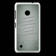 Coque Nokia Lumia 530 Portrait Ame Vert Citation Oscar Wilde