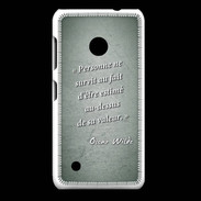 Coque Nokia Lumia 530 Survie valeur Vert Citation Oscar Wilde